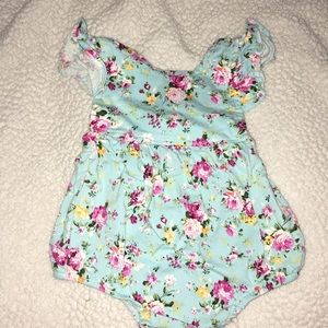 Floral onesie